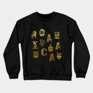 Oaxaca Alphabets - Vintage Gold Crewneck Sweatshirt